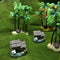 Villa Bonsai Garden Decorations Resin Crafts House Micro Landscape Fairy Garden for Home Garden Decoration