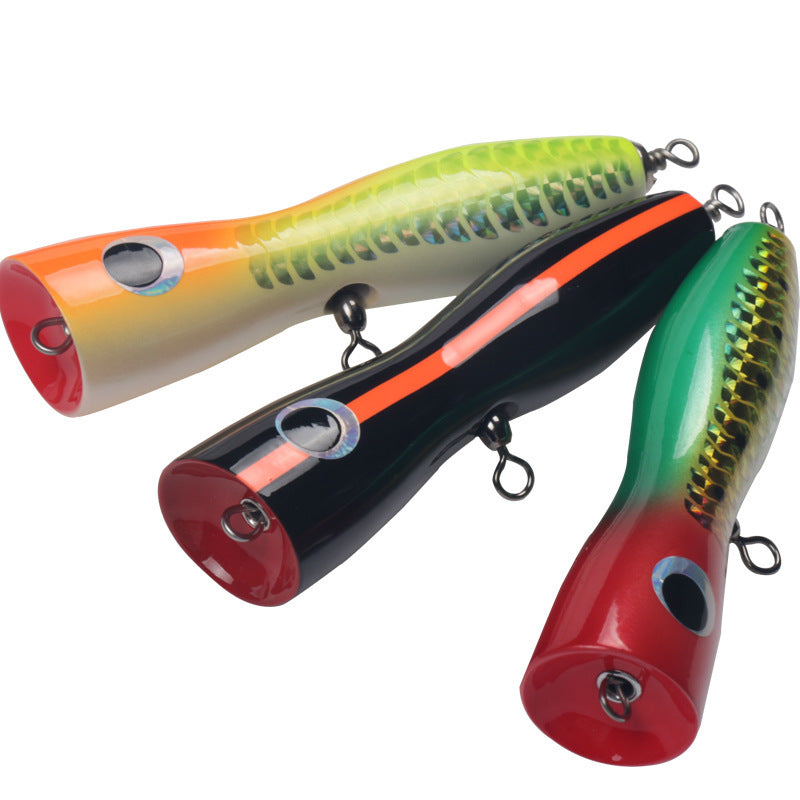 ZANLURE 15cm 65g Wooden Fishing Lure Fishing Floats Bait Fishing Tool
