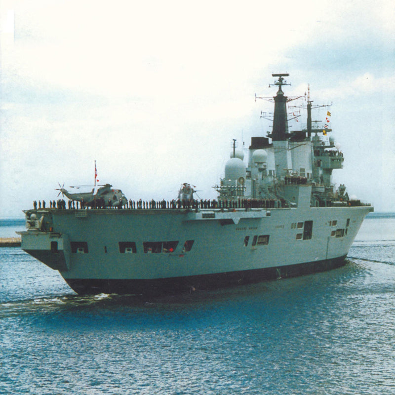 1:400 3D Paper Model DIY England Invincible Class Aircraft Carrier Ship Boat Kit Sailing Boats Model