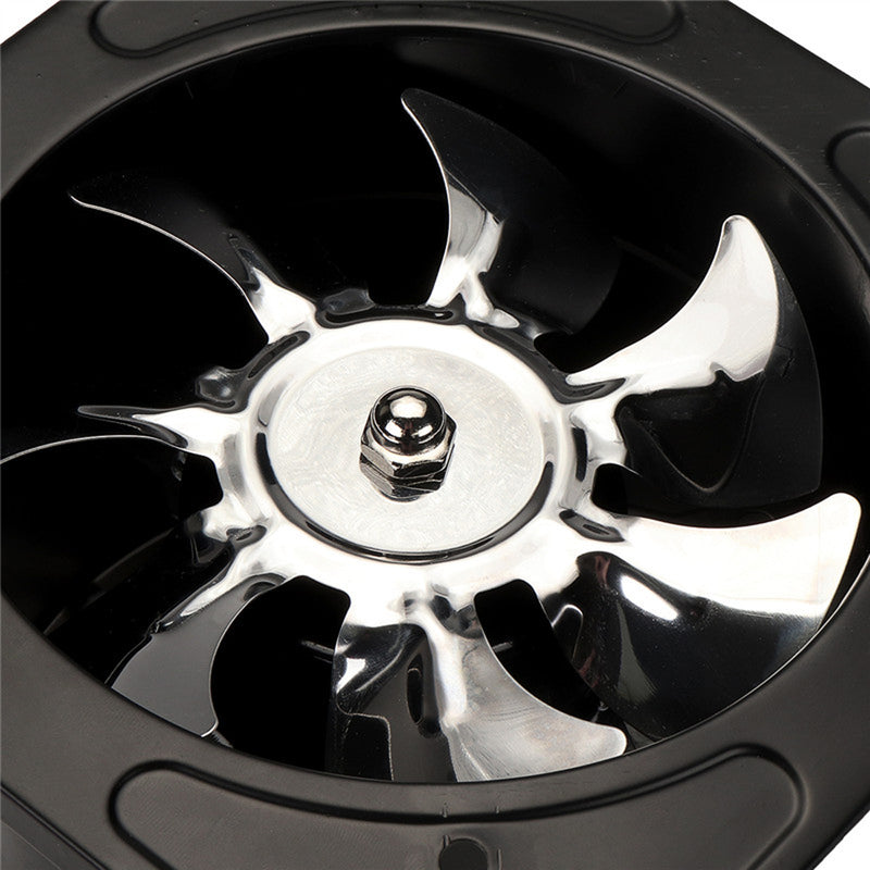 40W 6'' Exhaust Fan 6'' Exhauster Muffler Wall Mounted Low Noise Air Vent Ventilation
