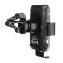 Voice Control 10W Qi Wireless Charger Fast Charging Infrared Sensor Air Vent Dashboard Car Phone Holder For 4.0-6.5 Inch Smart Phone