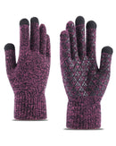 YOINS Winter Knit Gloves for Men Women Touch Screen Anti-Slip Warm Wool Lining Finger Gloves