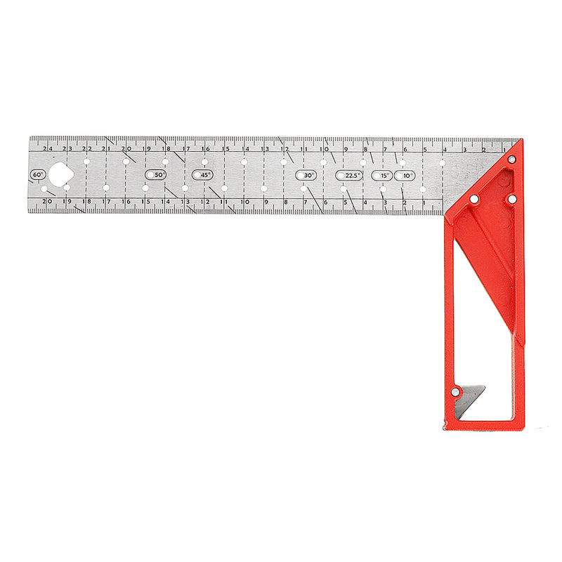 25-45cm Stainless Steel Precision Woodworking Square 90 Degree Angle Ruler Metric