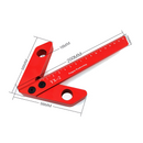 Drillpro YX-1/YX-2 Woodworking Aluminum Alloy Center Scriber Finder with Metric Scale Line Caliber Ruler Wood Measuring Scribe Tool