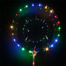 20-inch DIY Luminous Transparent Wave Ball Birthday Wedding Decoration Led Lantern Balloon Vibrating Toy