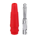 Amass 4mm Banana Bullet Connector Plug with Black Red Color Rubber sheath