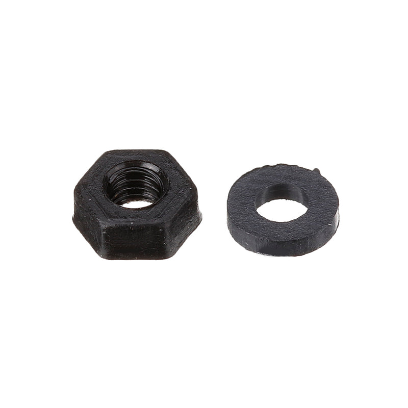 Suleve M2.5NP1 500Pcs M2.5 Nylon Screw Bolt Black Round Cross Screw Hex Nut Spacer Nylon PCB Assortment