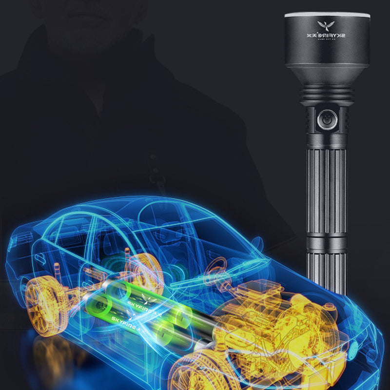 SKYFIRE SF-332 T6 3Modes LED Flashlight Explosion-proof Flashlight 18650 Flashlight