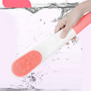 Electric Bath Brush Sound Wave Rechargeable Waterproof Long Handle Back Bath Artifact Brush Silicone Mud Soft Hair Cleaning Brush