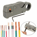 RG6/59 Double Blades Fully Adjustable Wire Stripper Cutter Cable Stripping Tool
