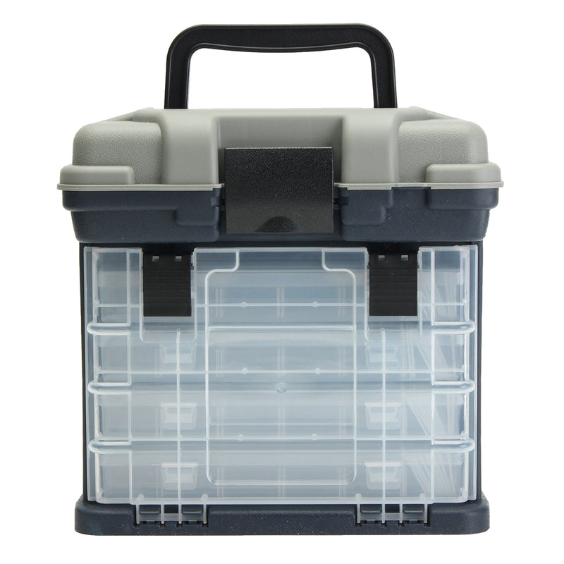 ZANLURE 4- layer Fishing Tackle Box Lures Storage Tray Bait Case Tool Organizer Bulk Drawer