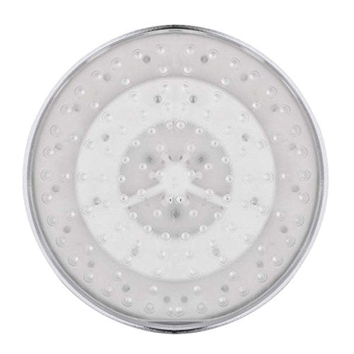 LED Temperture Control Shower Head Water Plating Finished Wall Mount 8 inch Rainfall Round Showerhea