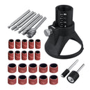 7/11/29Pcs Rotary Electric Grinder Locator Drill Holder Horn Cap Drill Set