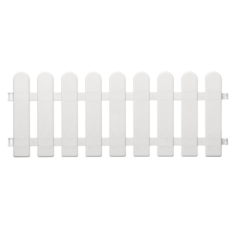 12pcs Flexible Garden Lawn Grass Edging Picket Border Panel Plastic Wall Fence Board