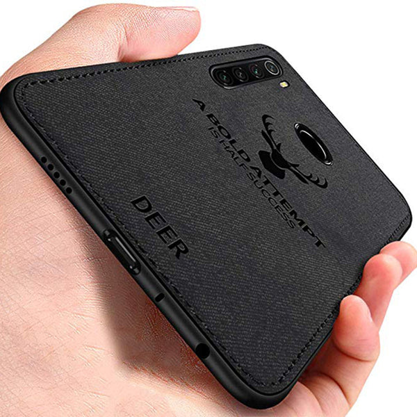 Bakeey Deer Luxury Canvas Cloth Shockproof Anti-fingerprint Protective Case for Xiaomi Redmi Note 8