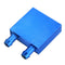 40*40 0.5mm Blue Aluminum Alloy Water Cooling Block Radiator Liquid Cooler Heat Sink Equipment