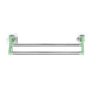Suction Cup Bathroom Kitchen Double Towel Holder Rack Rail Shelf Rack Hanger Bar