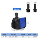 3.5W-25W Submersible Water Pump Ultra Quiet Mini Small Fountain Pump for Fish Tank Pond