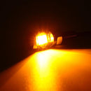 2pcs DC 12V LED License Plate Light Screw Bolt Eagle Eye Lamp For Motorcycle Car Yellow