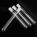 Mrosaa 50Pcs Plastic Transparent Test Tube With Cap 12x100mm Test Tubes Vials Push Caps