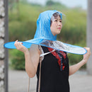 Creative Raincoat Umbrella UFO Shape Rain Hat Cap Child Adult Rain Coat Cover 3 Sizes