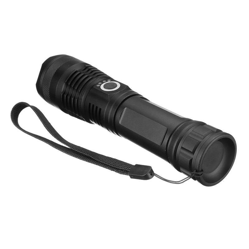 XANES 1287 Suit Zoomable Tactical LED Flashlight XHP50 Highlight With 18650 USB Cable Flashlight Set Telescopic Torch