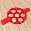 7 Holes Pancake Silicone Mold Circular Fried Egg Mold Nonstick Flip Pancake Maker Omelette Egg Forms Ring Mold Egg Tools Egg Mould