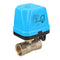 TMOK 1/2" 3/4" 1" 1-1/4" Blue Shell Motorized Electric Brass Ball Valve 3 Wire AC 220V Full Port