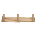 Wooden Hanger Rack Clothes Coat Wall Mounted Hanging Hat Towel Hook Retractable