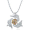 Unisex Fidget Spinner Dragon Necklace Pendant Necklace for Men Women
