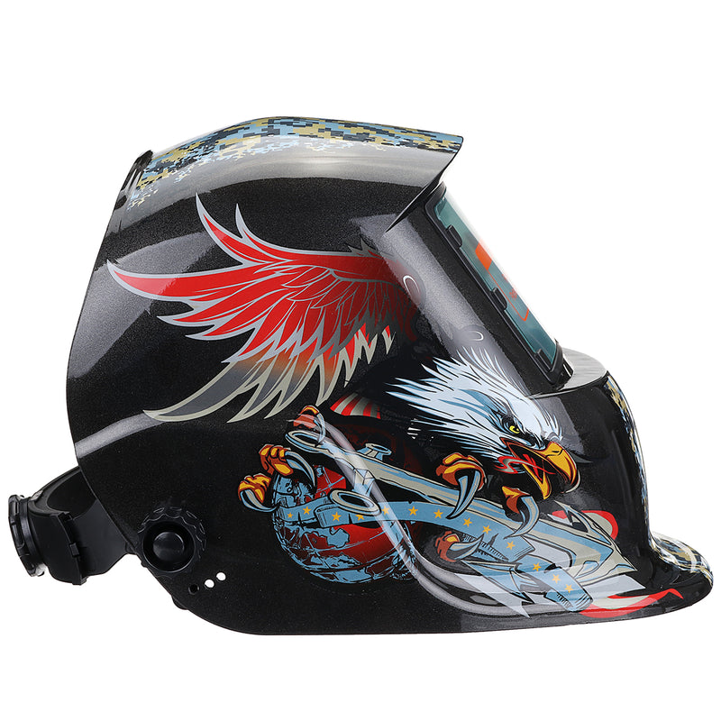 Solar Power Automatic Dimming Welding Helmet Welder Mask with Head Band