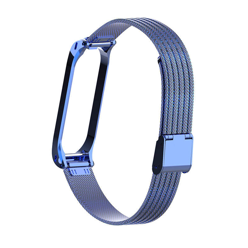 Metal Wave Style Watch Strap Replacement Watch Band for Xiaomi Miband 4