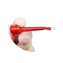 5pcs Red/Black Cleqee P1045 1M 4mm Stackable Banana plug to Test Clip Test Leads Durable Multimeter Testing Cable Clip Copper