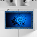 PAG 3D Bathroom Anti Slip Sea Fish Pattern Waterproof Floor Sticker Washable Shower Room Decor