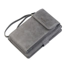 CarrKen Multifunction Men's Handbag Two Fold Wallet Card Holder Coin Pocket Passport Bag