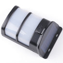 Solar Powered 75 LED Flame Effect Light-controlled Wall Light Waterproof for Outdoor Garden Yard