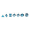 Multisided Dices Solid Metal Heavy Dice Set Polyhedral Dices Role Playing Games Dice Gadget RPG