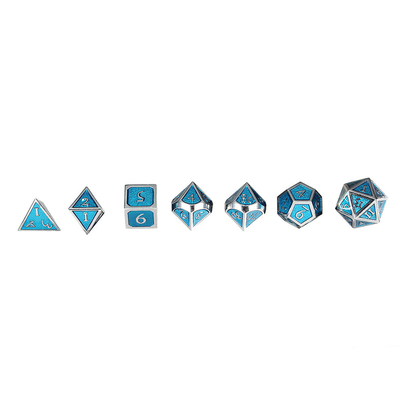 Multisided Dices Solid Metal Heavy Dice Set Polyhedral Dices Role Playing Games Dice Gadget RPG
