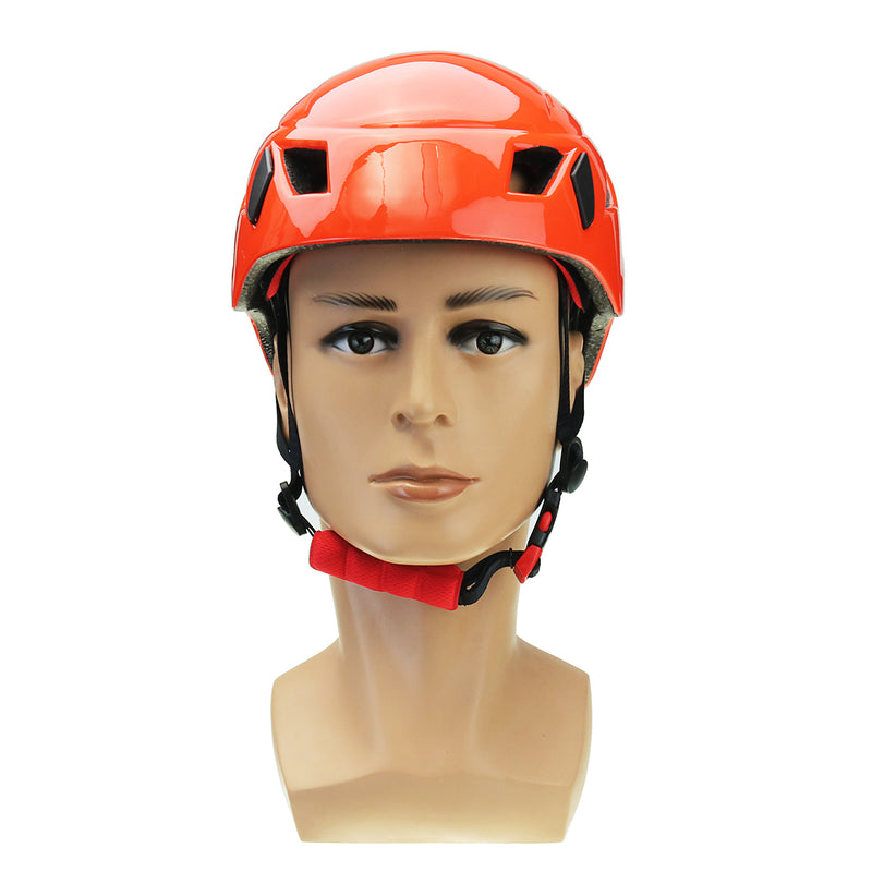 Outdoor Unisex PC EPS Adjustable Safety Rock Climbing Rescue Helmet