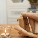 Wooden Candle Holder Home Room Decorations Ornament