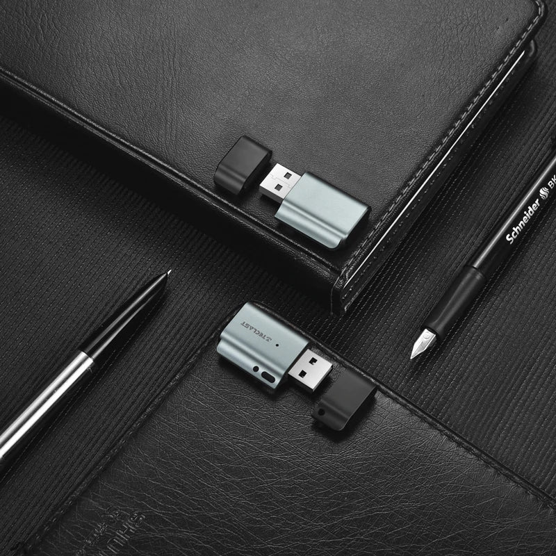 TECLAST AES 256 Fingerprint Encryption 16GB 32GB USB 2.0 Dark Grey Flash Drive