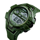 SKMEI 1383 Fashion Calendar Stopwatch Luminous Display Digital Watch 50M Waterproof Sport Watch