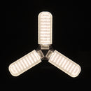 E27 AC110-265V 40W SMD2835 Three-Leaf Foldable Full Spectrum LED Grow Light Bulb With Lamp Holder Clip