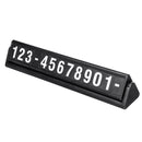 Universal Car License Plate Frame Phone Number Stop Plate Sticker  Luminous Temporary Parking Card Rotatable Hiding