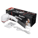 Double Head Electric Back Massager Handheld Heating Vibrating Deep Percussion Full Body Muscle Relaxing Massage Device