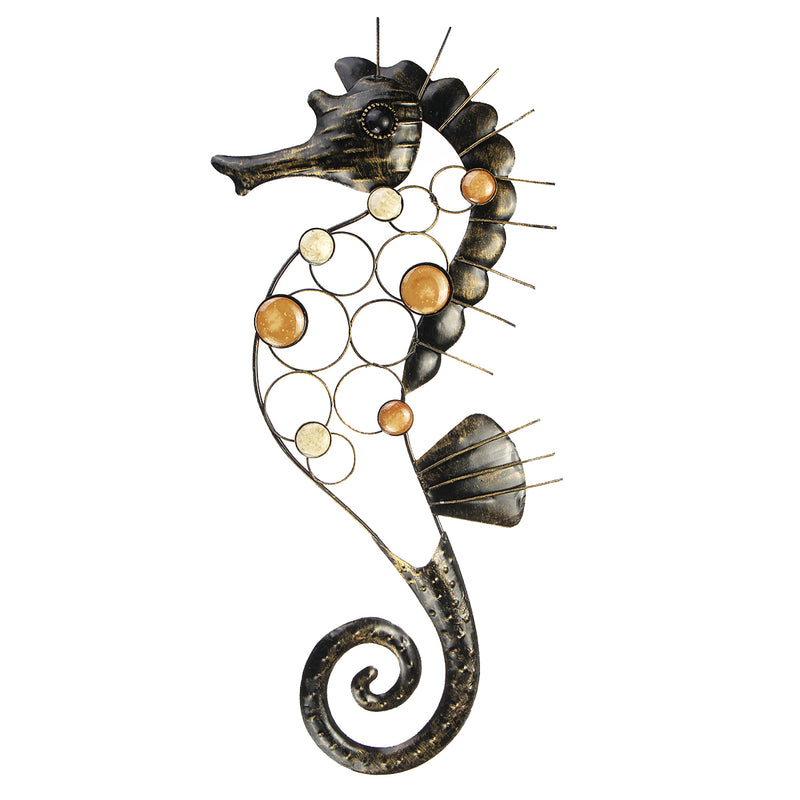 Hippocampus Iron Metal Craft Garden Hanging Wall Art Ornament Home Decorations