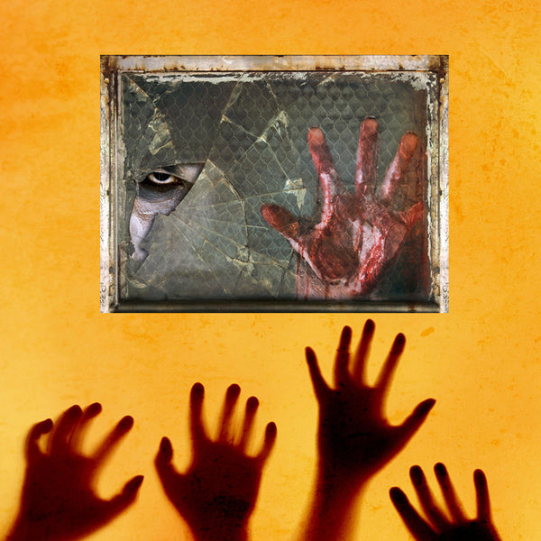 Miico SK6042 Halloween Handprint Sticker Wall Sticker For Halloween Decoration