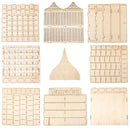 MDF Wooden Ramadan Advent Calendar DIY House Drawer Stand Rack Decorations