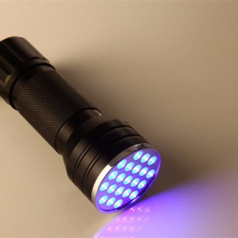 Aluminum Alloy 21LED UV Ultra Violet Mini Blacklight Flashlight Torch Light Lamp Outdoor