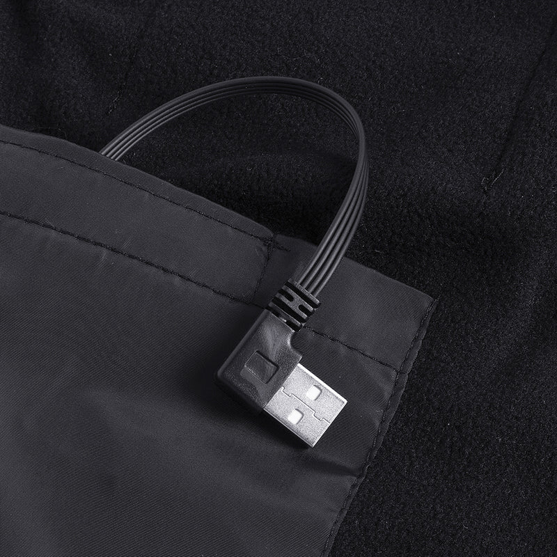Dual Control Electric Vest Heated Outdoor Jacket USB Warm Up Heating Pad Winter Body Warmer